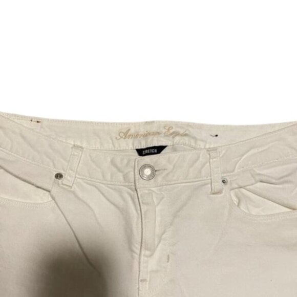 American Eagle White Stretch Pants Size 14 - Picture 4 of 11